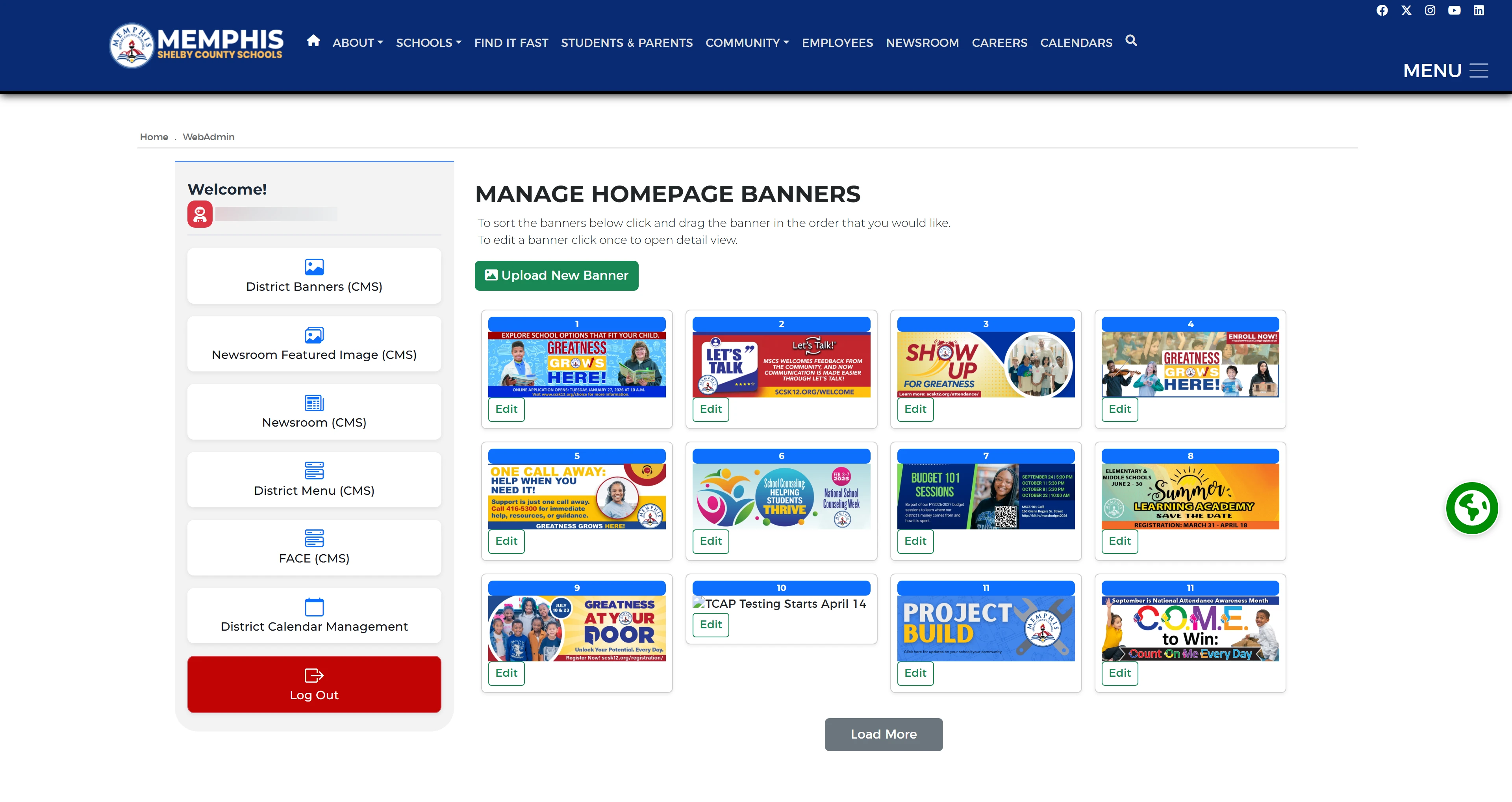 MSCS District Website — screenshot 3